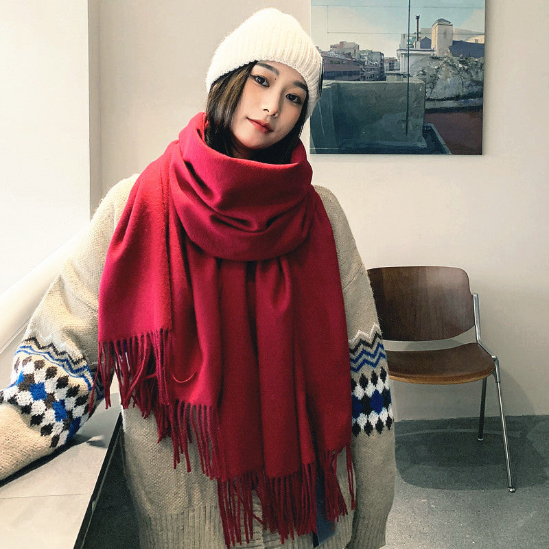Luxury Cashmere Tassel Scarf
