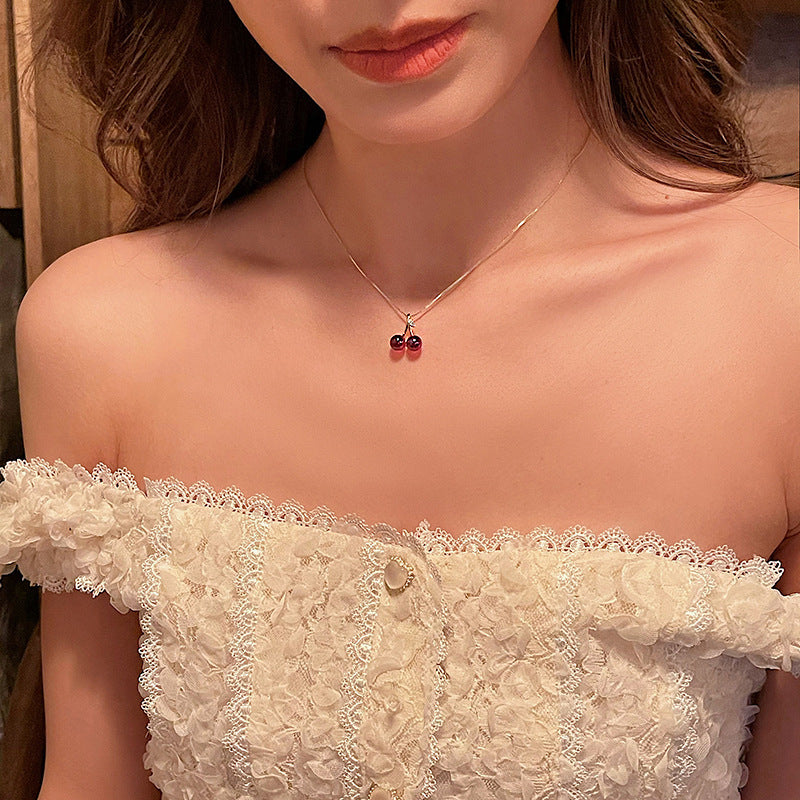 Cherry Pendant Necklace