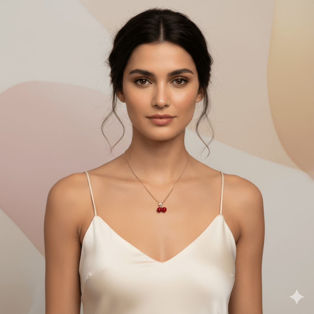 Cherry Pendant Necklace