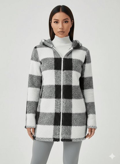 Plaid Hooded Jacket