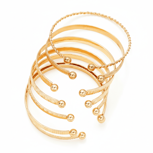 Golden Cuff Bracelets