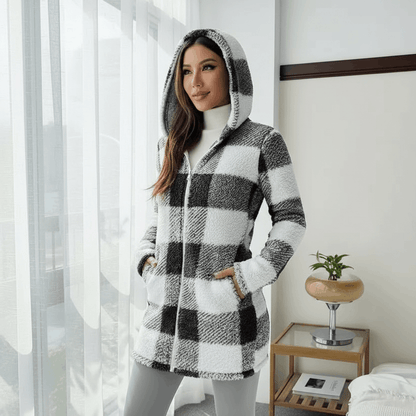 Plaid Hooded Jacket