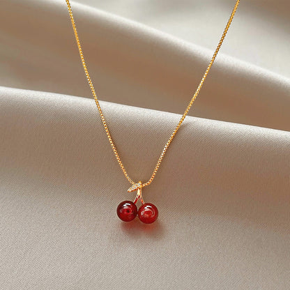 Cherry Pendant Necklace