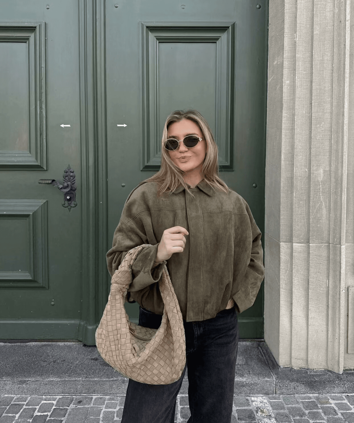 Suede Bomber Jacket